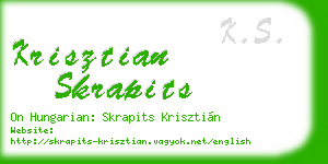 krisztian skrapits business card