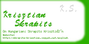 krisztian skrapits business card